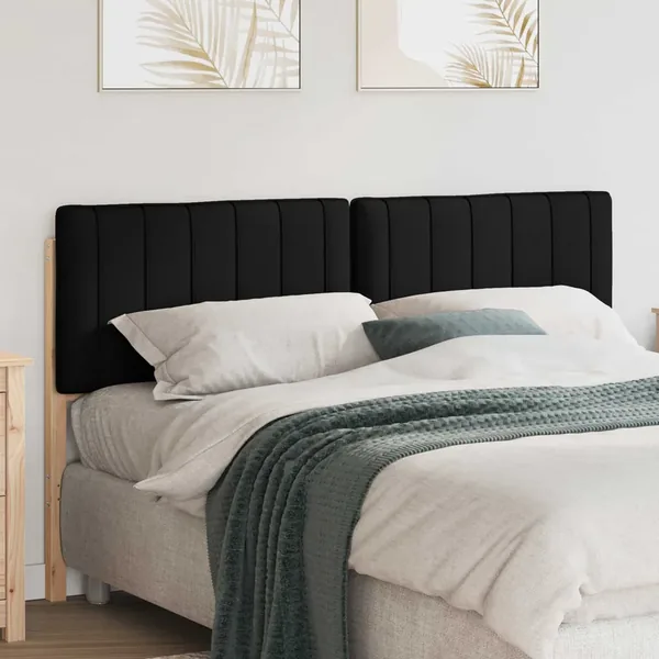 Tête de lit capitonnée Marron et Noir 160 cm Pin massif