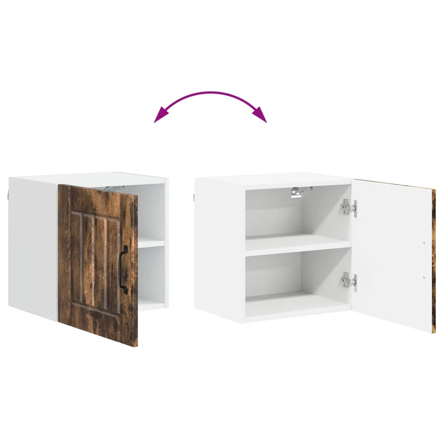 Meuble mural LUCCA 2 pcs Chêne fumé 40 x 31 x 40 cm - 11