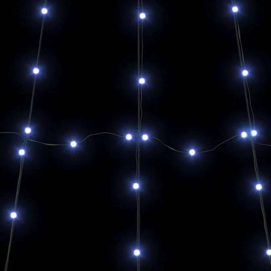 Arbre de Noël LED avec piquets au sol Bleu 182 cm Métal - 9