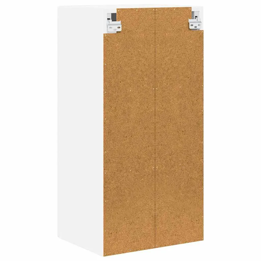 Cabinet en verre mural LUCCA 2 pcs Blanc brillant - 9