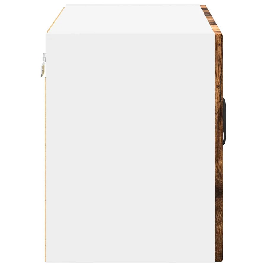 Cabinet en verre mural LUCCA Chêne fumé 60 x 31 x 40 cm - 7