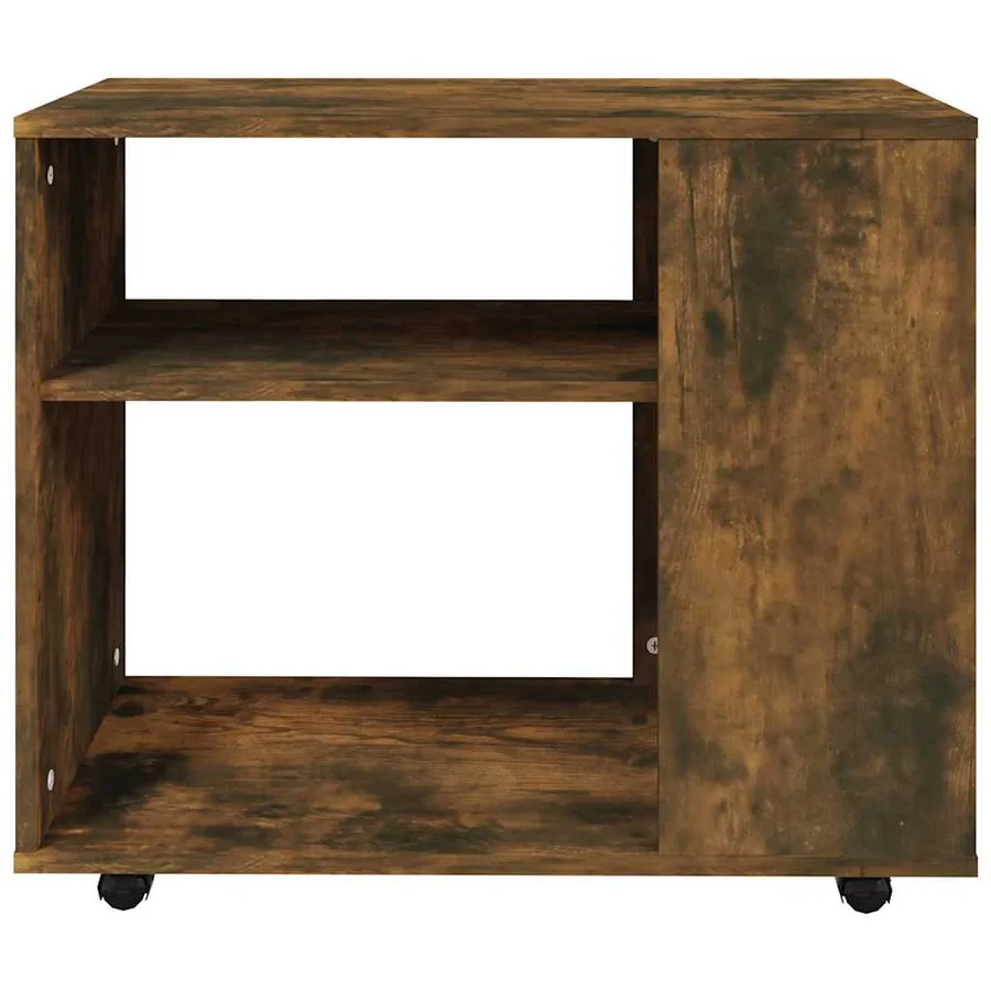 Table d'appoint Chêne fumé 70x35x55 cm Bois d'ingénierie - 5