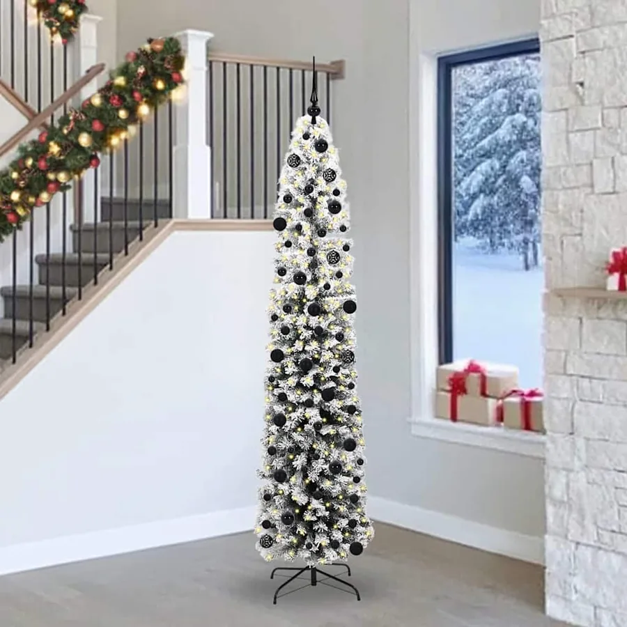 Sapin de Noël artificiel Vert 240 cm PVC et acier et plastique