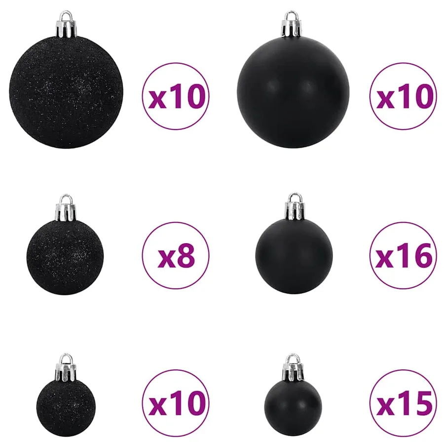 Sapin de Noël avec 300 LED avec support Argent 240 cm PET - 7