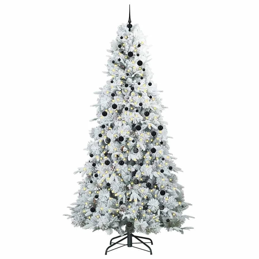 Sapin de Noël Artificiel à Branches Articulées Blanc 240 cm - 3