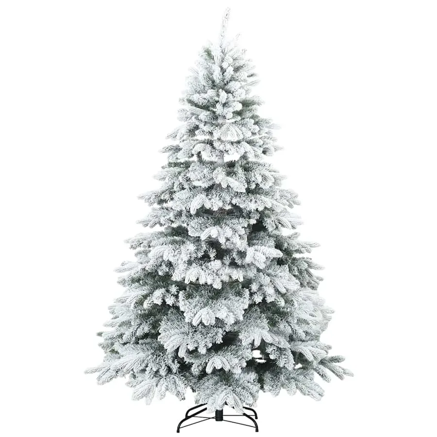 Sapin de Noël artificiel avec 300 LED Blanc 180 cm PE et PVC - 5