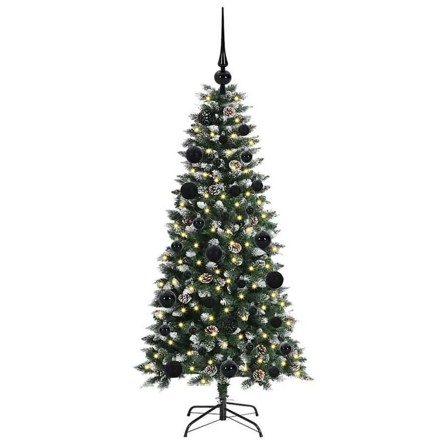 Sapin de Noël artificiel Vert 120 cm PVC, plastique et acier - 3