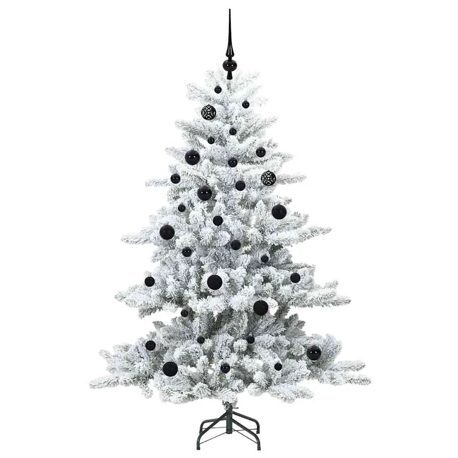 Sapin de Noël Artificiel à Branches Articulées Blanc 150 cm - 4