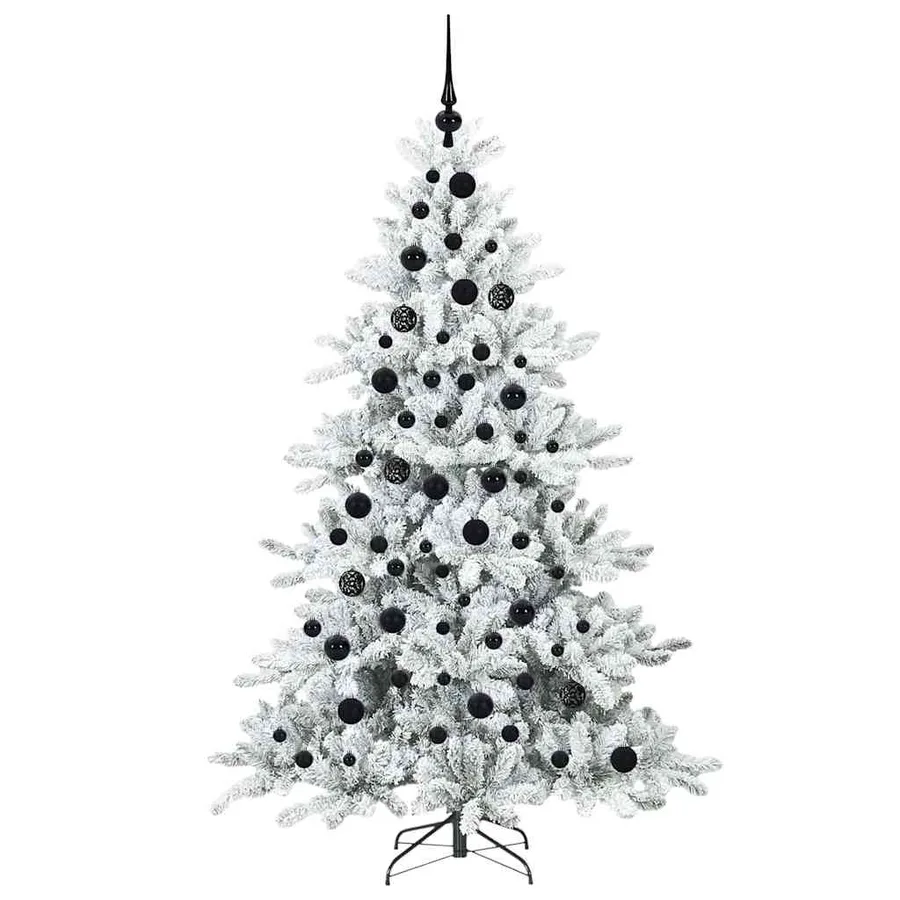Sapin de Noël Artificiel à Branches Articulées Blanc 180 cm - 4