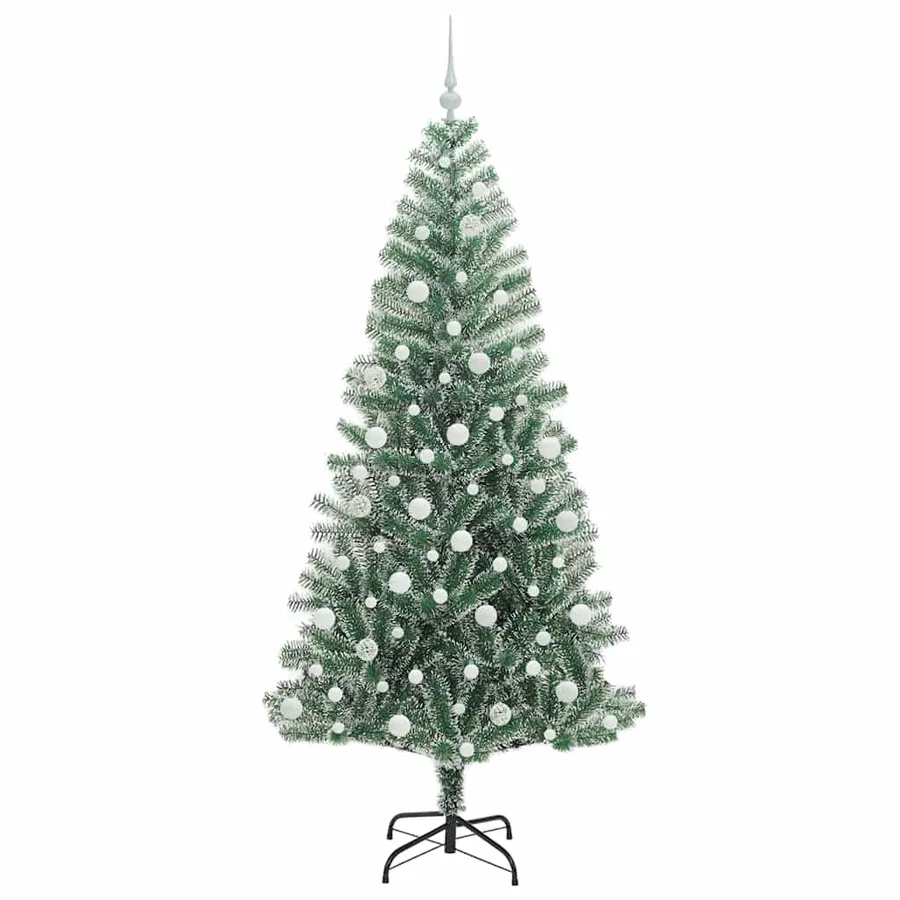 Arbre de Noël artificiel floconné de neige avec lumière LED - 4