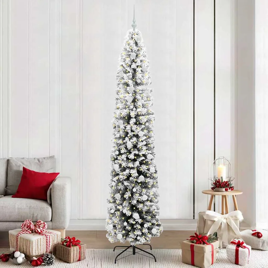 Sapin de Noël artificiel Vert 240 cm PVC et acier et plastique