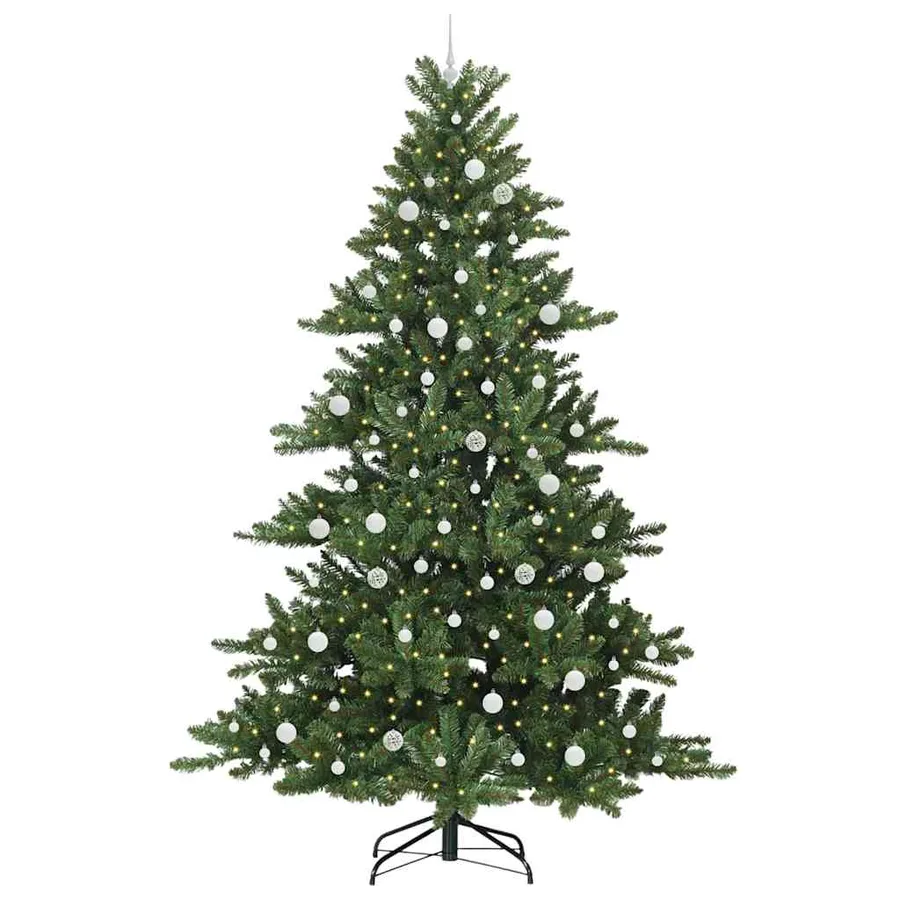 Sapin de Noël Artificiel à Branches Articulées Vert 240 cm - 3