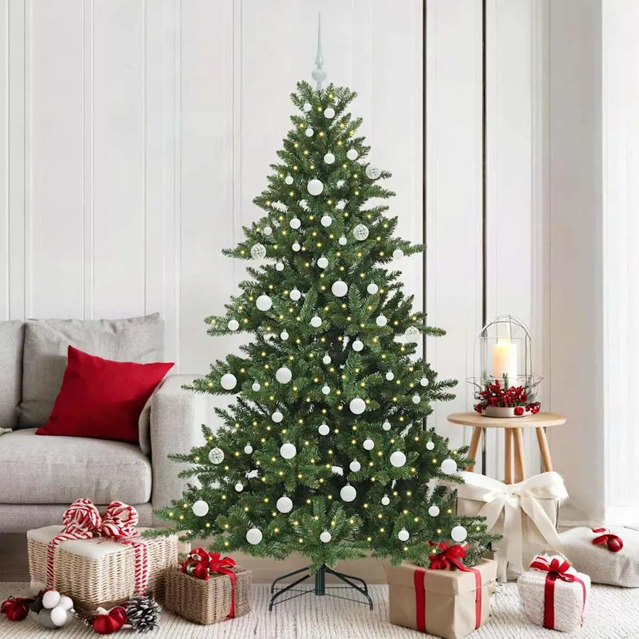Sapin de Noël Artificiel à Branches Articulées Vert 180 cm