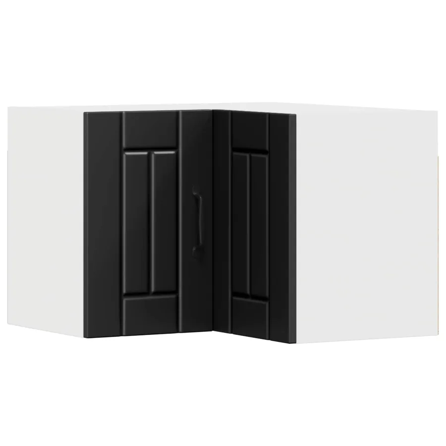 Cabinet d'angle mural LUCCA Noir 57 x 57 x 40 cm