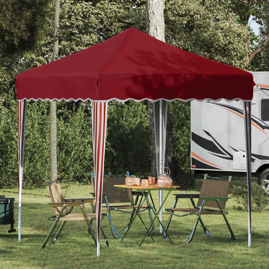 Tente de fête pop-up 195 x 195 x 245 cm Bordeaux Tissu Oxford