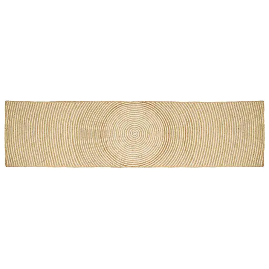 Tapis de surface Blanc 80 x 400 cm Jute