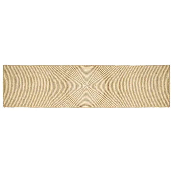 Tapis de surface Blanc 80 x 400 cm Jute