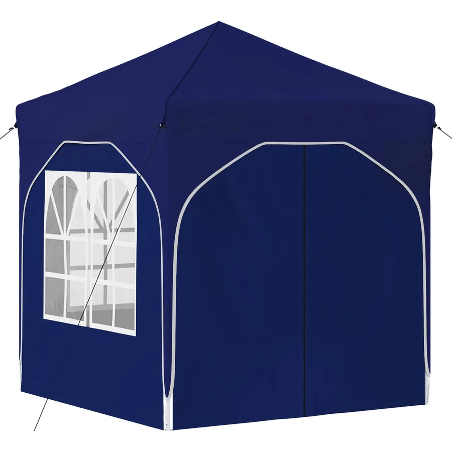 Tente de fête pop-up 192 x 192 x 245 cm Bleu - 5
