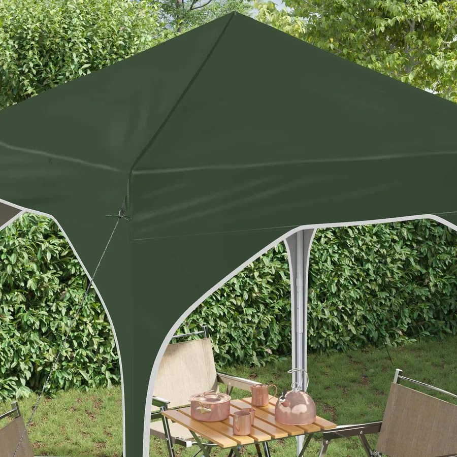 Tente de fête pop-up 194 x 194 x 245 cm Vert - 4