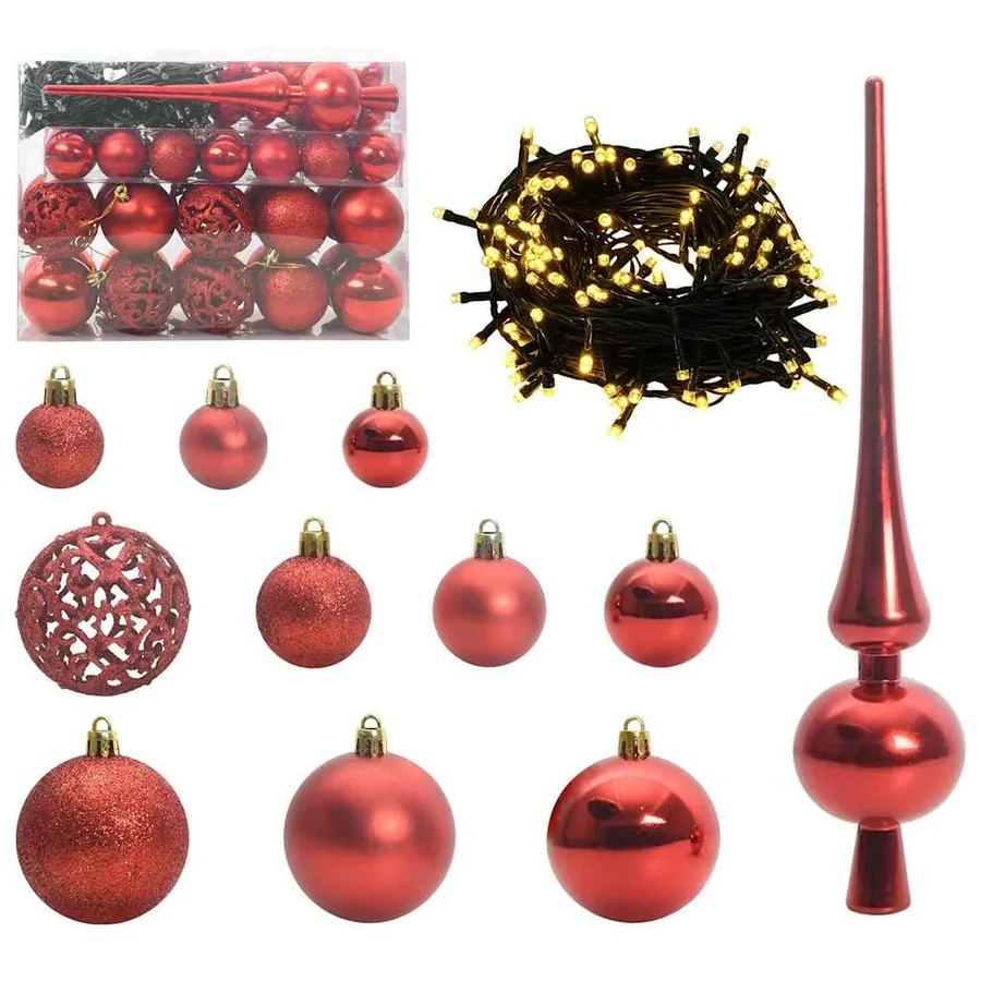 Sapin de Noël avec 150 LED avec support Vert 65 cm PE - 6