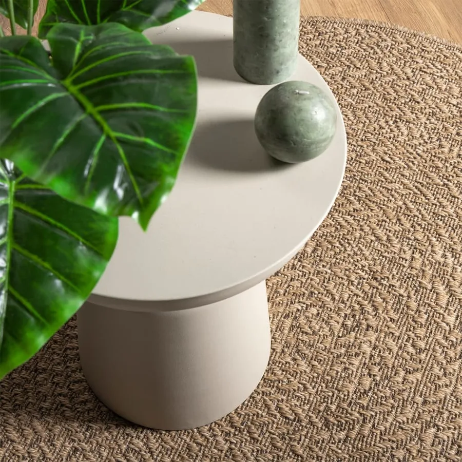 Tapis 120 cm aspect jute intérieur et extérieur - 2