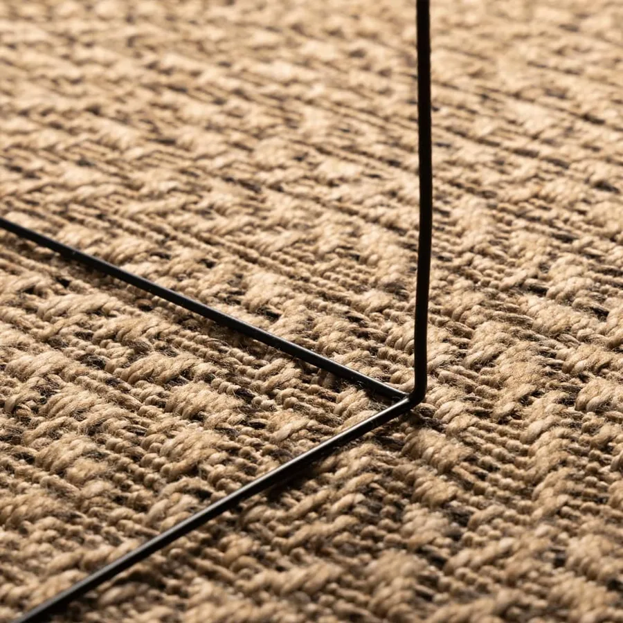 Tapis 120 cm aspect jute intérieur et extérieur - 4