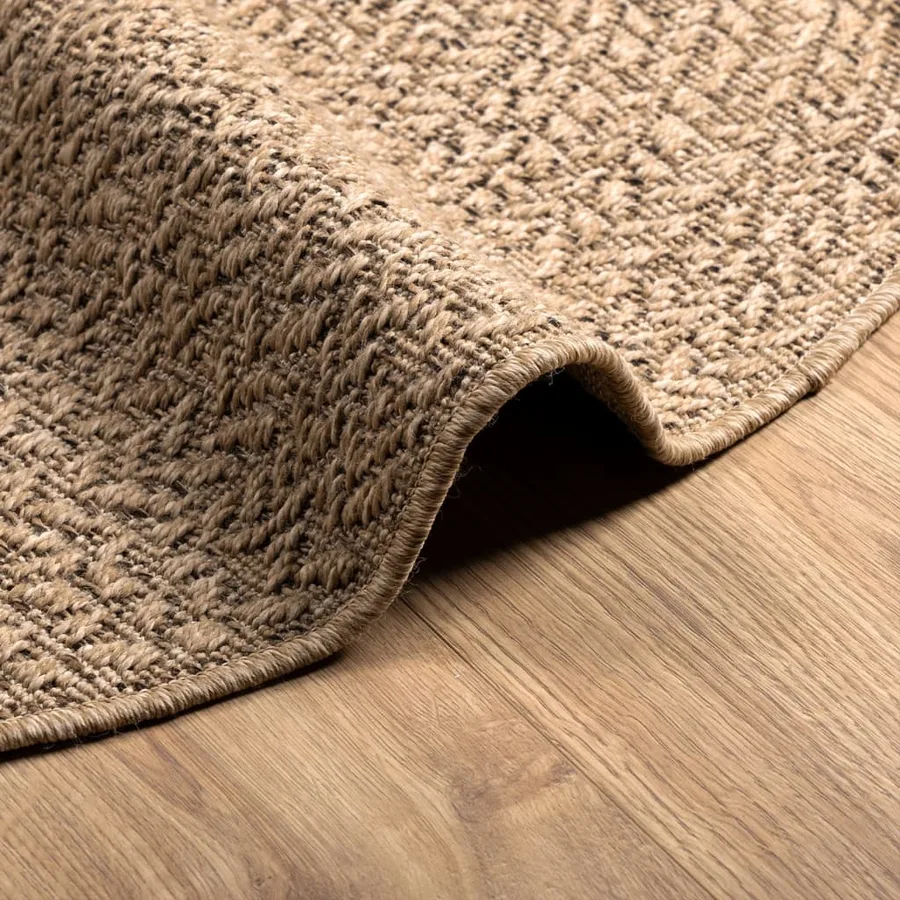 Tapis 120 cm aspect jute intérieur et extérieur - 6