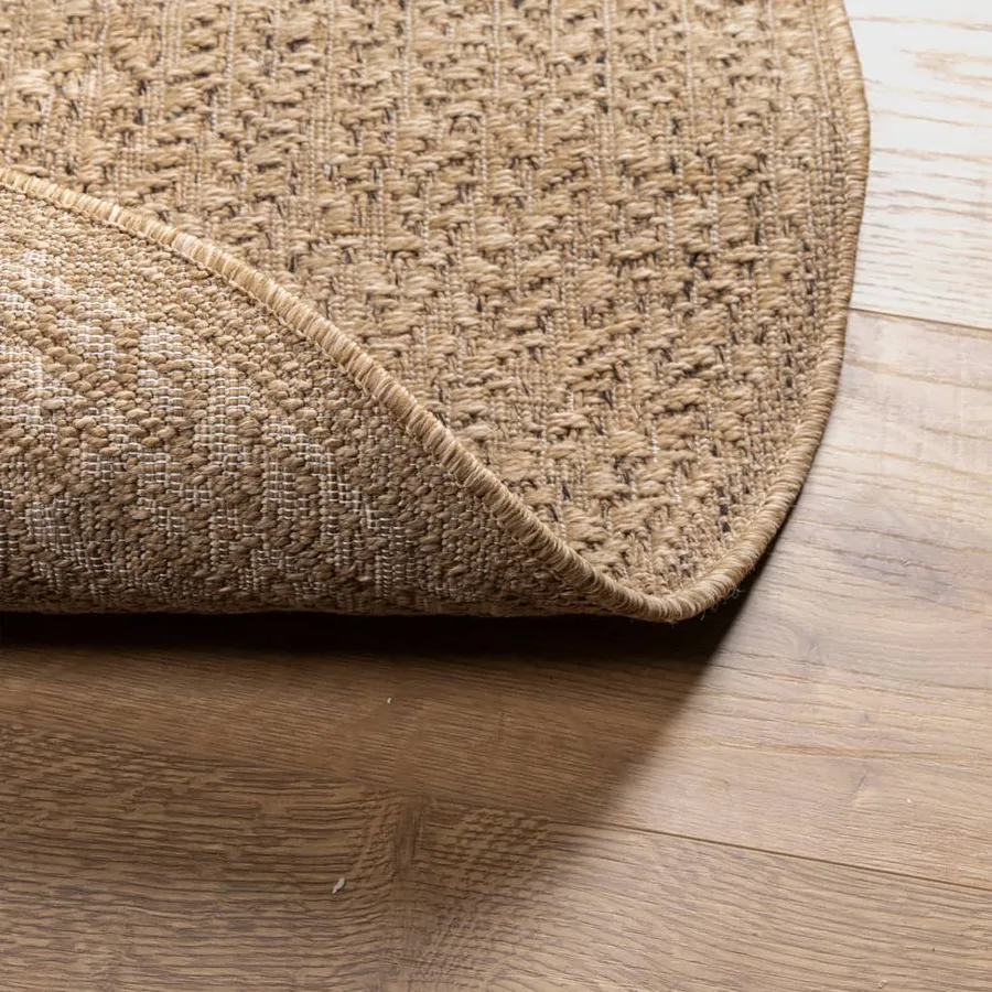 Tapis 120 cm aspect jute intérieur et extérieur - 7