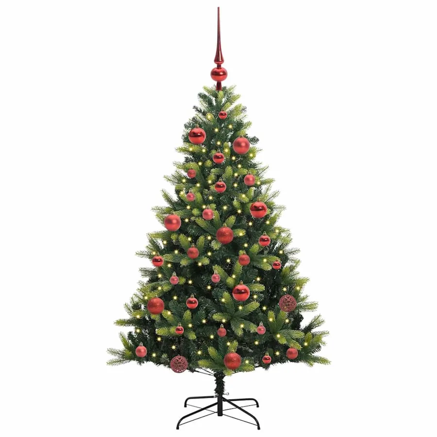 Arbre de Noël artificiel à charnières 150 LED Vert 150 cm - 3