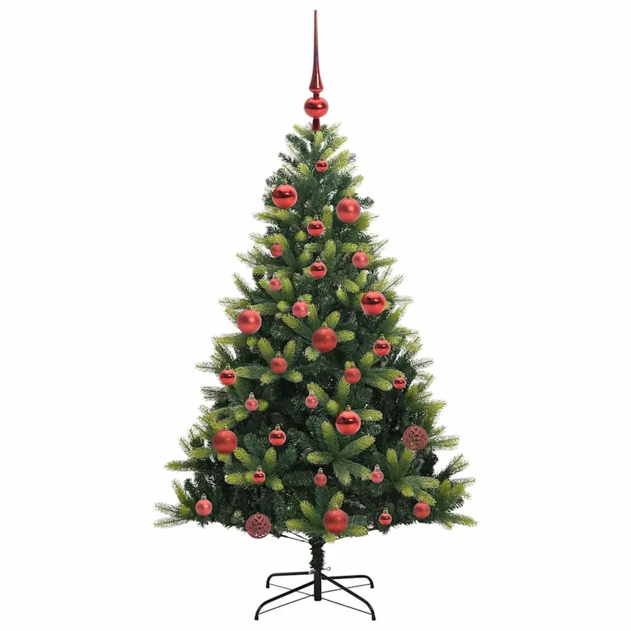 Arbre de Noël artificiel à charnières 150 LED Vert 150 cm - 4