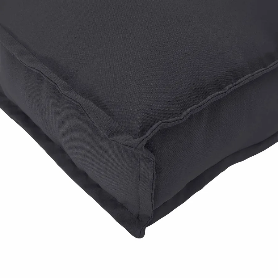 Ensemble de Canapés Noir 120 x 92 x 69 cm Bois d'Acacia Massif - 10