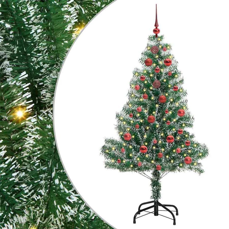 Arbre de Noël artificiel floconné de neige avec lumière LED - 2