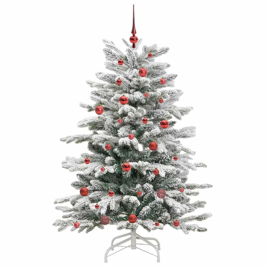 Sapin de Noël Artificiel à Branches Articulées Blanc 150 cm - 4