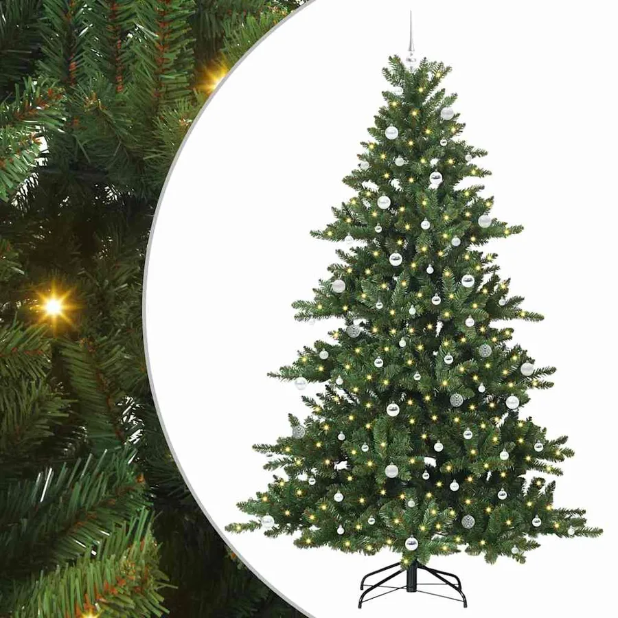 Sapin de Noël Artificiel à Branches Articulées Vert 240 cm - 2