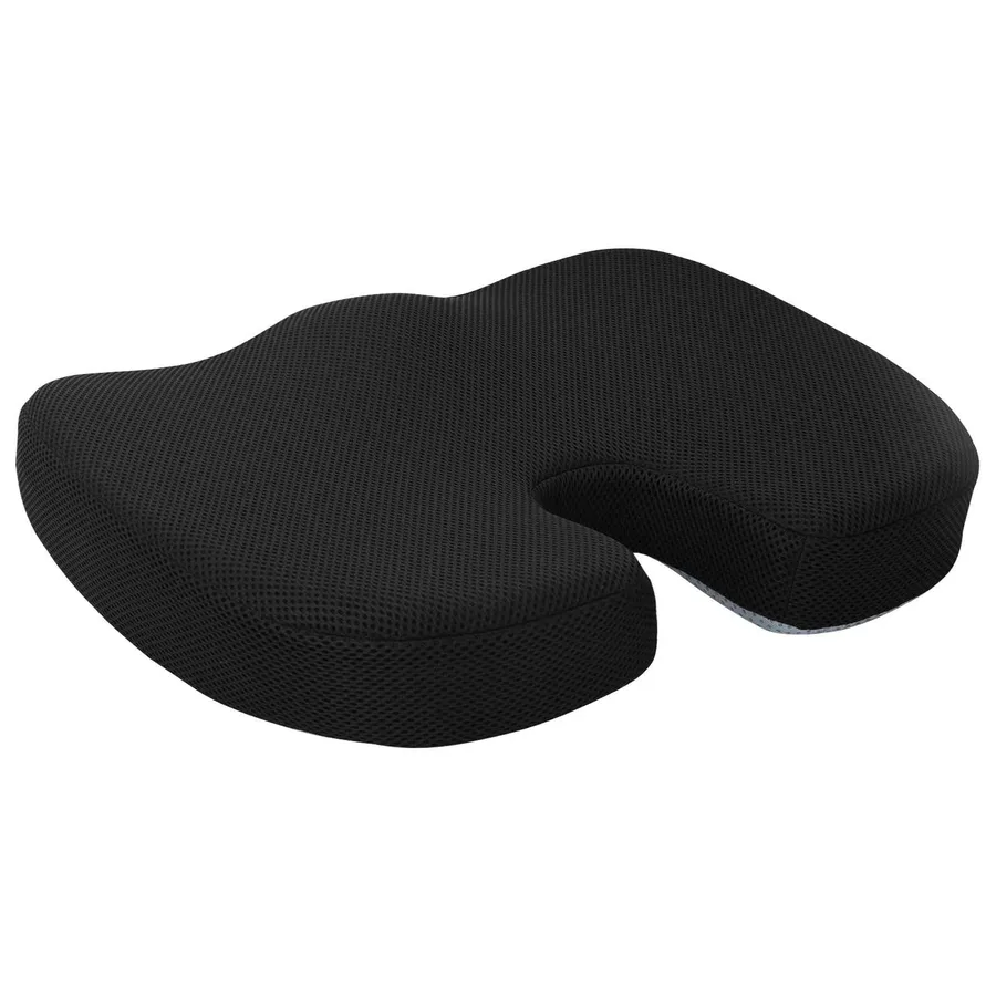 Coussin d’assise Couleur unie Noir 47 x 36,5 x 8 cm - 3