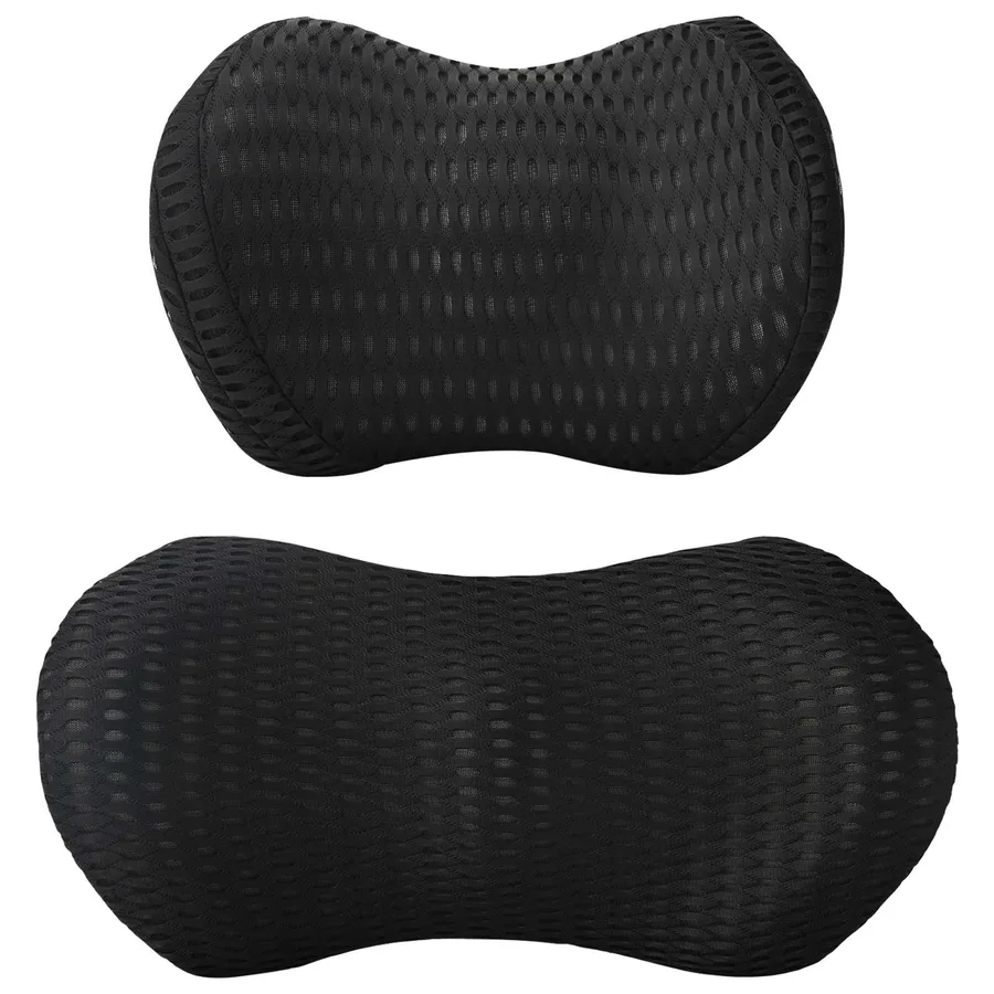 Coussin cervical, Coussin dorsal Noir Mousse à mémoire de forme - 4