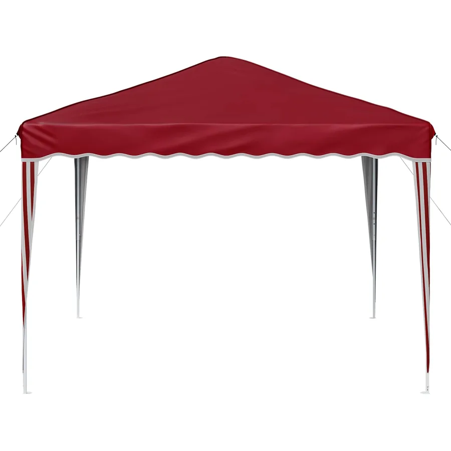 Tente de fête pop-up 288 x 288 x 245 cm Bordeaux Tissu Oxford - 6