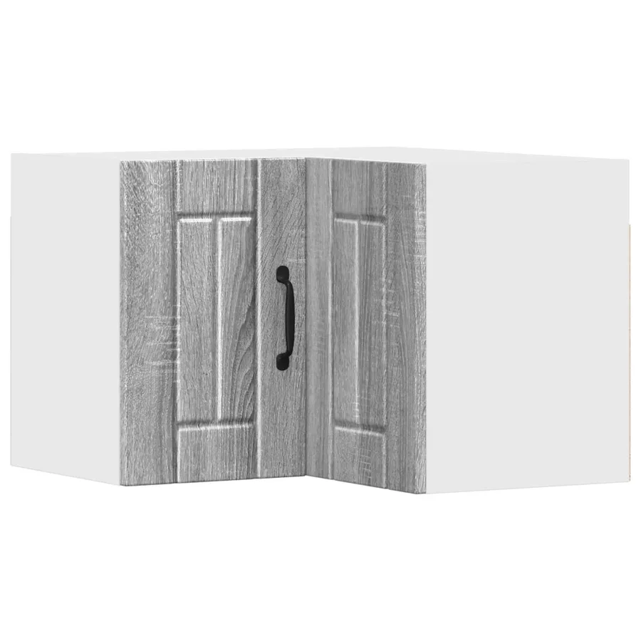 Cabinet d'angle mural LUCCA Sonoma gris 57 x 57 x 40 cm - 2