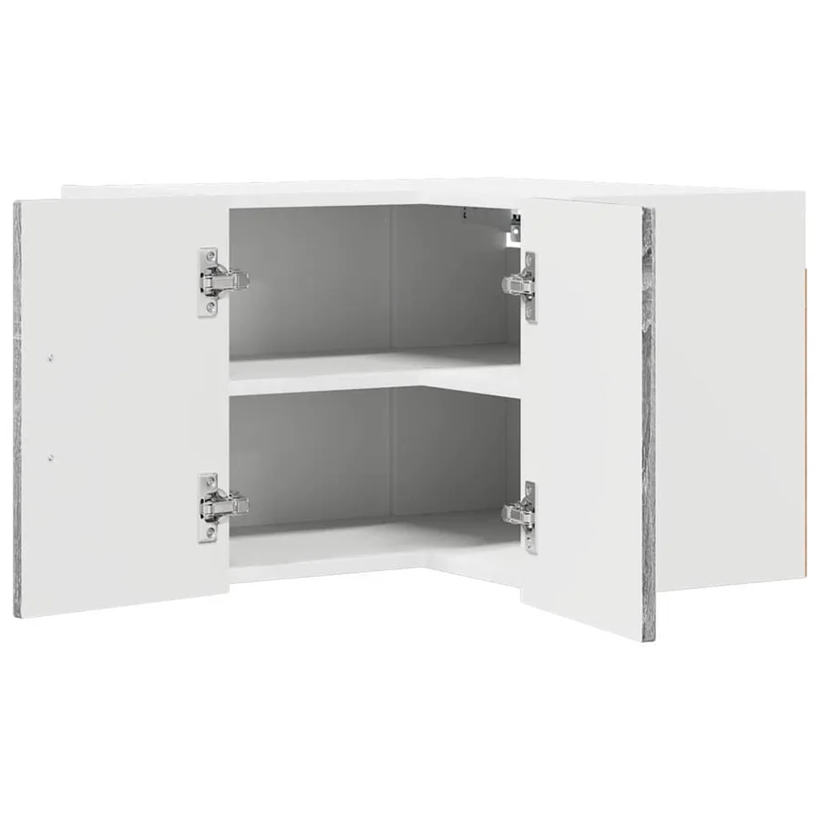 Cabinet d'angle mural LUCCA Sonoma gris 57 x 57 x 40 cm - 5