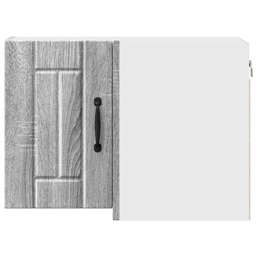Cabinet d'angle mural LUCCA Sonoma gris 57 x 57 x 40 cm - 6