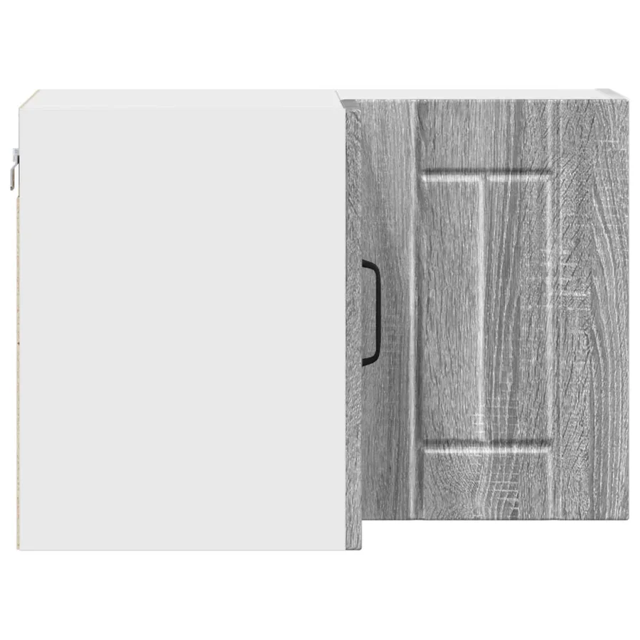 Cabinet d'angle mural LUCCA Sonoma gris 57 x 57 x 40 cm - 7