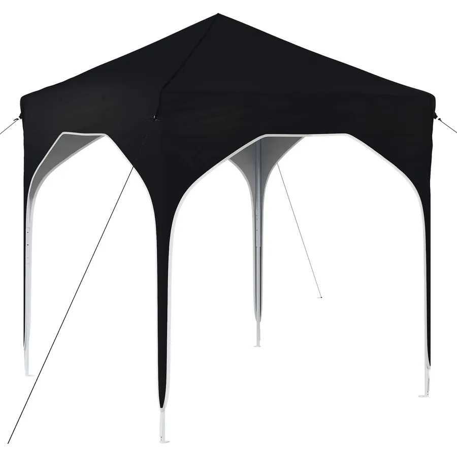 Tente de fête pop-up 194 x 194 x 245 cm Anthracite - 2