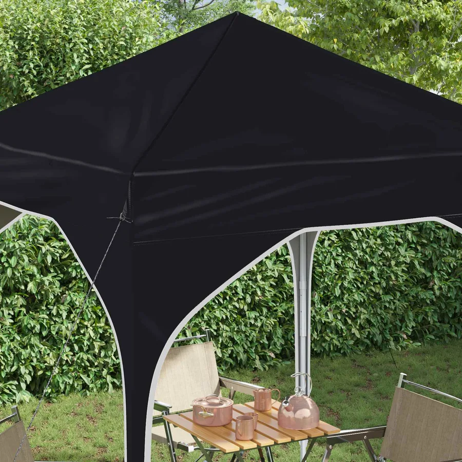 Tente de fête pop-up 194 x 194 x 245 cm Anthracite - 4