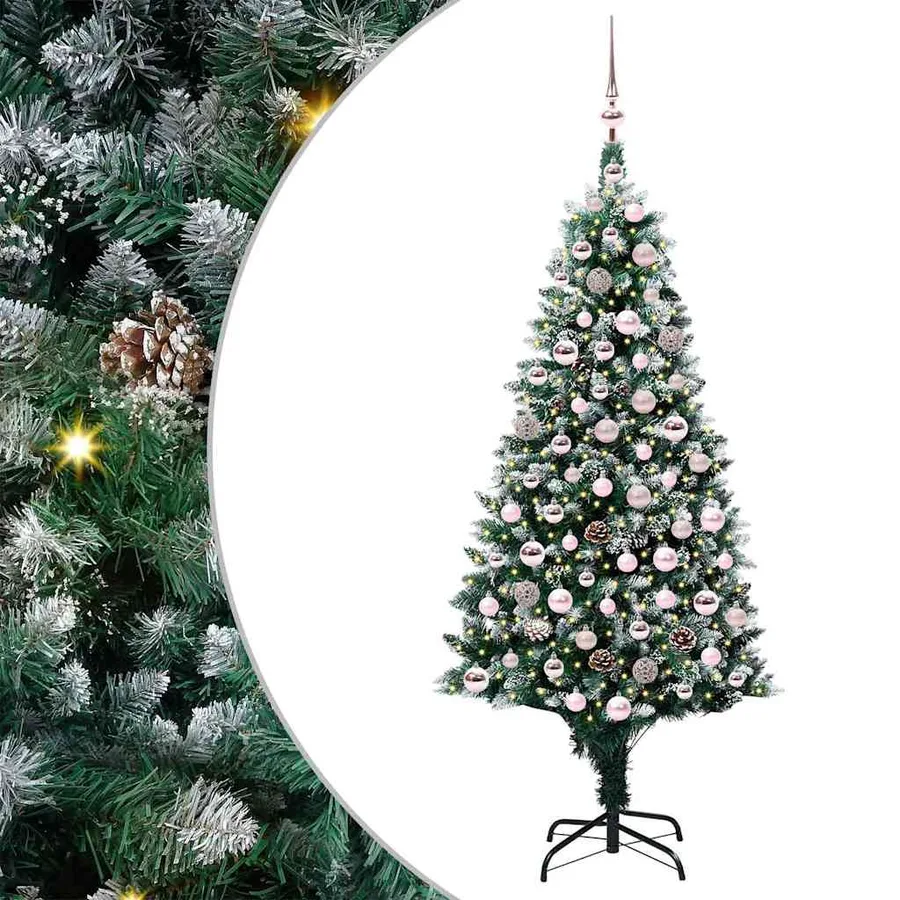Sapin de Noël artificiel Vert 180 cm PVC, Acier et Plastique - 2