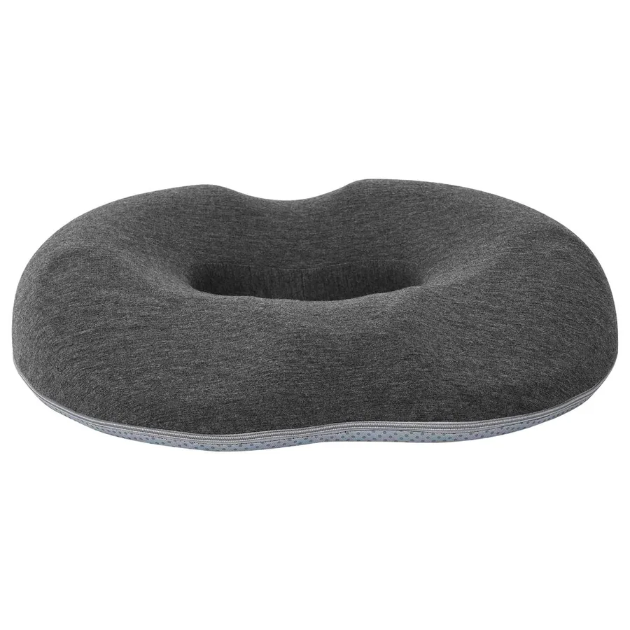 Coussin d’assise Couleur unie Gris foncé 42 x 36,5 x 8 cm - 4
