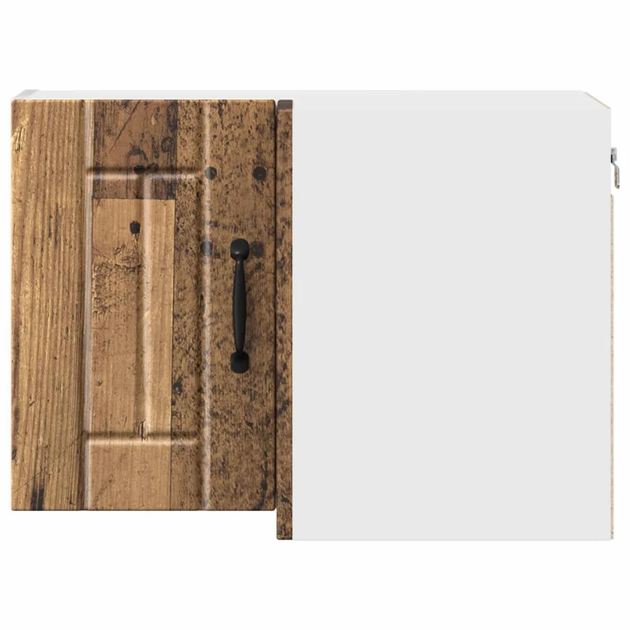 Cabinet d'angle mural LUCCA Bois ancien 57 x 57 x 40 cm - 6