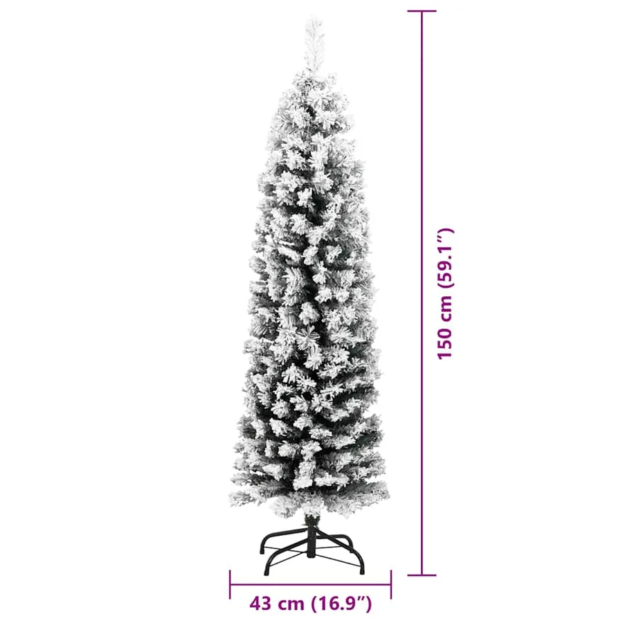 Sapin de Noël artificiel Vert 150 cm PVC et acier et plastique - 18