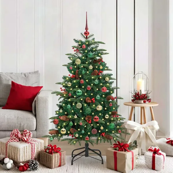 Sapin de Noël artificiel Vert 150 cm PVC, métal et plastique