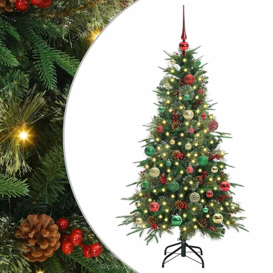 Sapin de Noël Artificiel à Branches Articulées Vert 150 cm - 2