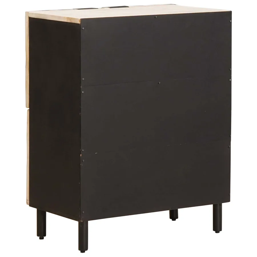 Buffet avec stockage Finition Lavage Blanc 60 x 33 x 75 cm - 5
